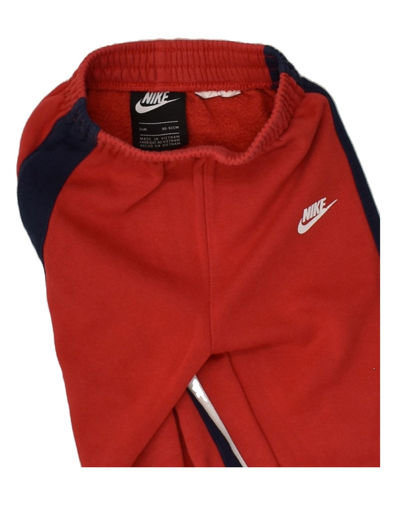 NIKE Baby Boys Joggers Tracksuit Trousers 18-24 Months Red | Vintage Nike | Thrift | Second-Hand Nike | Used Clothing | Messina Hembry 