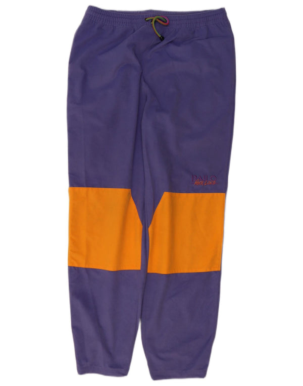 Bailo Mens Tracksuit Trousers Joggers Large  Purple Colourblock Polyester