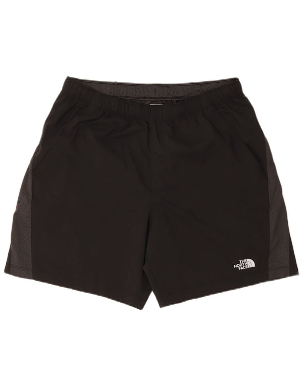 THE NORTH FACE Mens Sport Shorts Large  Black Colourblock Polyester