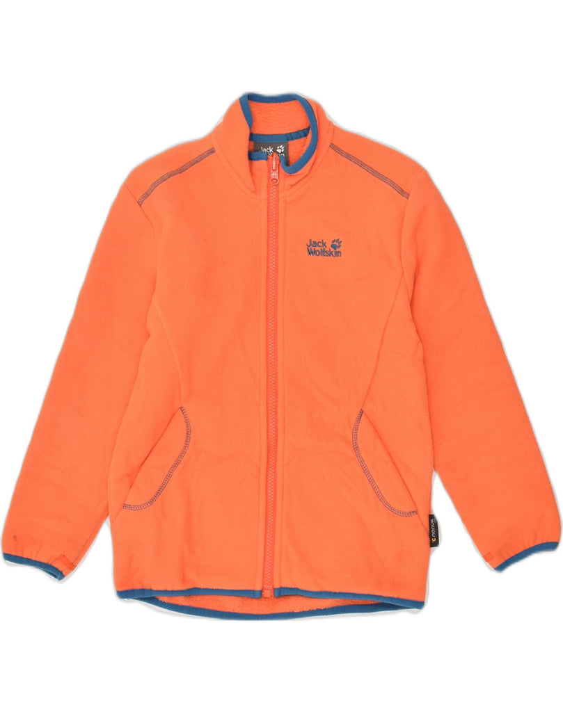 JACK WOLFSKIN Girls Fleece Jacket 7-8 Years Orange Polyester | Vintage Jack Wolfskin | Thrift | Second-Hand Jack Wolfskin | Used Clothing | Messina Hembry 