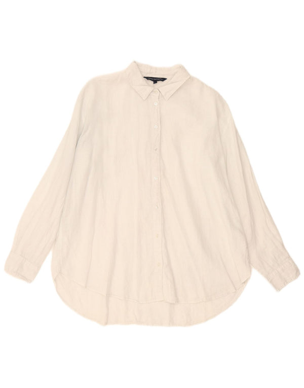 French Connection Womens Oversized Shirt UK 12 Medium White