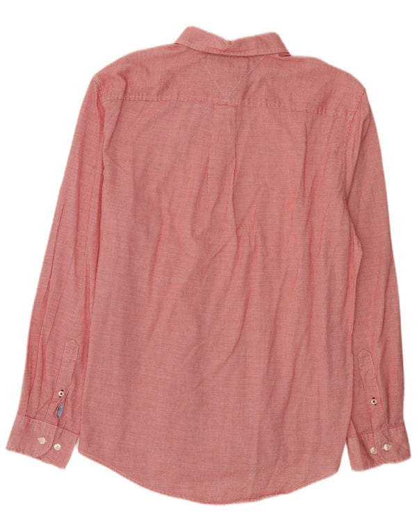 Tommy Hilfiger Mens Mauritius Shirt Large Red Check Cotton