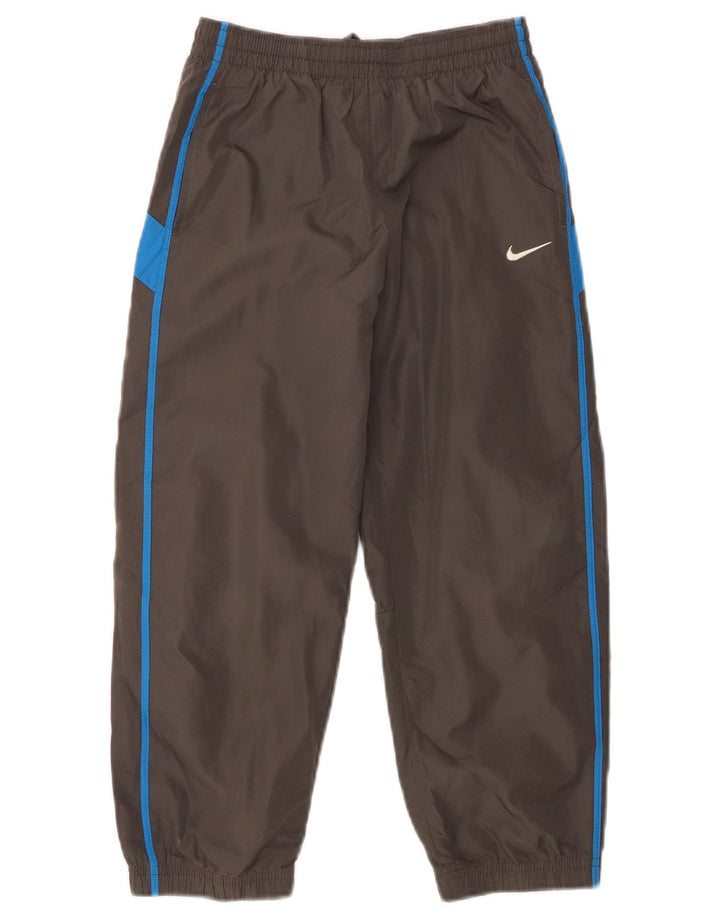 Nike Boys Tracksuit Trousers Joggers 6-7 Years Large Grey Colourblock