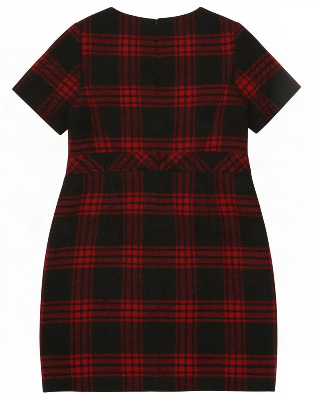 Hobbs Womens Sheath Dress UK 16 Large Red Check Wool