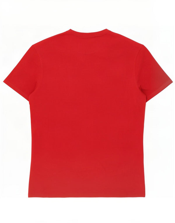 Guess Womens Graphic T-Shirt Top UK 14 Medium Red
