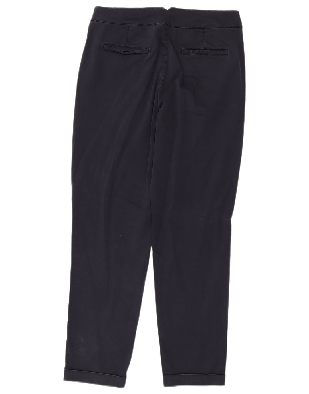 MASSIMO DUTTI Womens Chino Trousers EU 38 Small W28 L28 Navy Blue