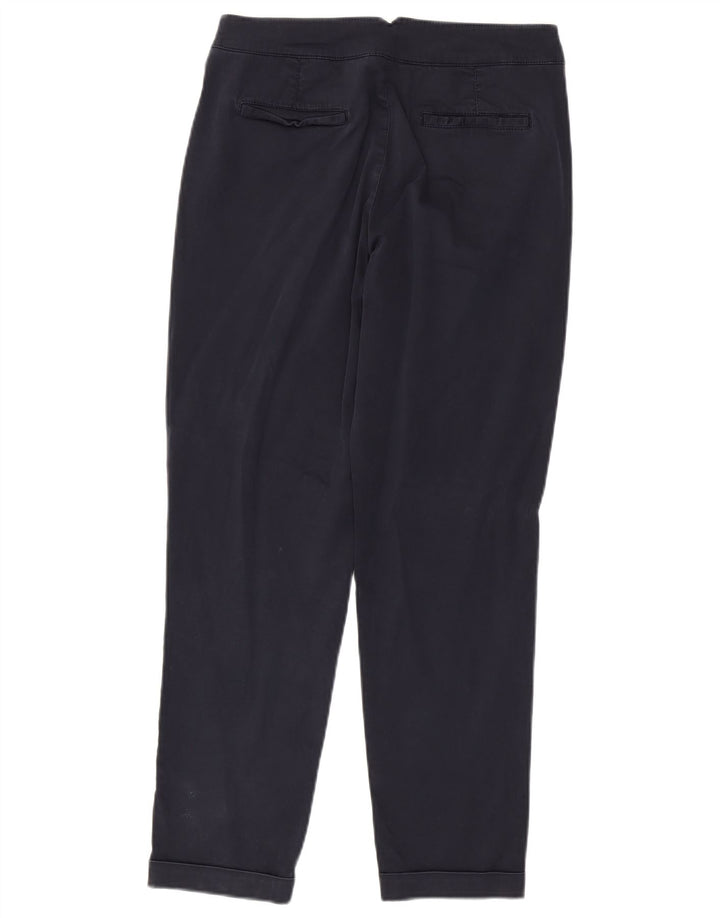 MASSIMO DUTTI Womens Chino Trousers EU 38 Small W28 L28 Navy Blue