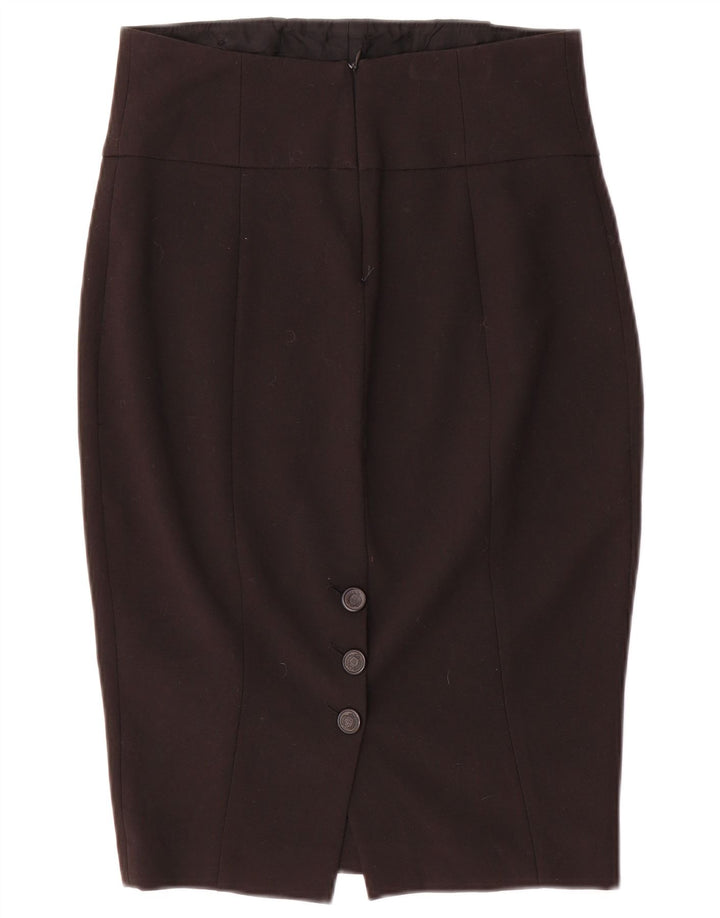 Zara Womens High Waist Pencil Skirt Medium W26 Black