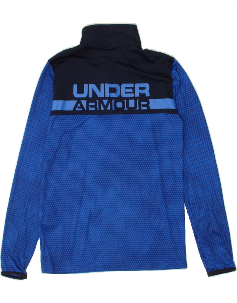 UNDER ARMOUR Boys Zip Neck Pullover Tracksuit Top 15-16 Years XL Blue | Vintage Under Armour | Thrift | Second-Hand Under Armour | Used Clothing | Messina Hembry 