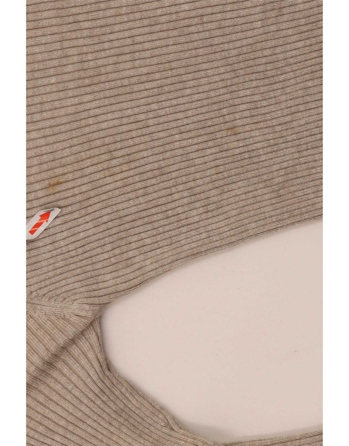 Zara Womens Top Long Sleeve UK 8 Small Grey Viscose