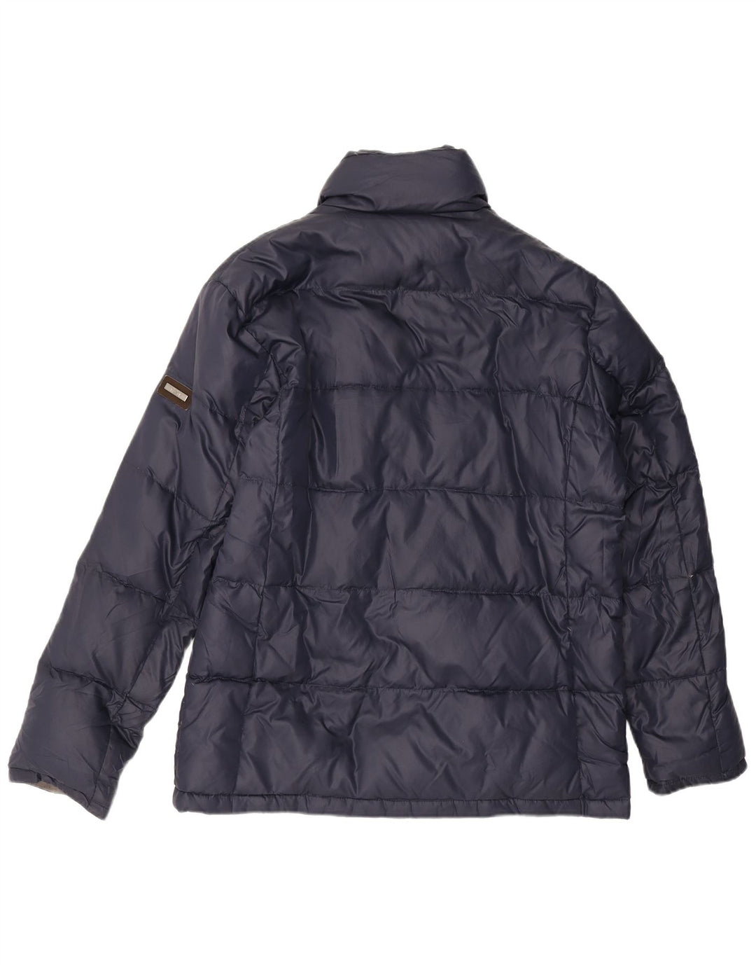 ALVIERO MARTINI Mens Padded Jacket IT 52 XL Navy Blue Nylon