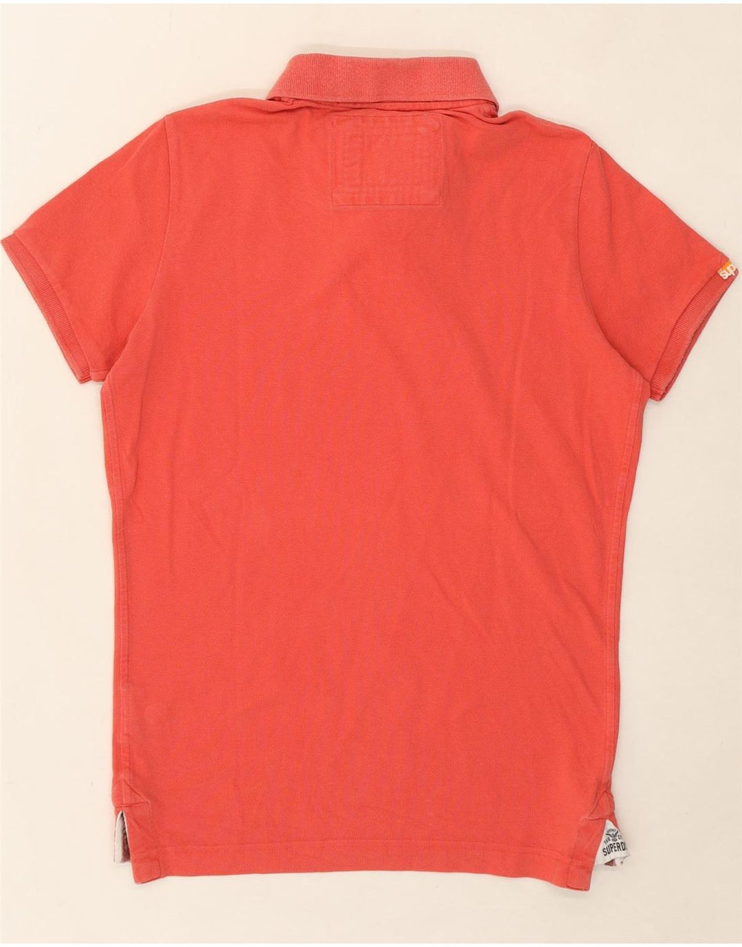SUPERDRY Mens Polo Shirt Medium Red Cotton Vintage Superdry and Second-Hand Superdry from Messina Hembry 