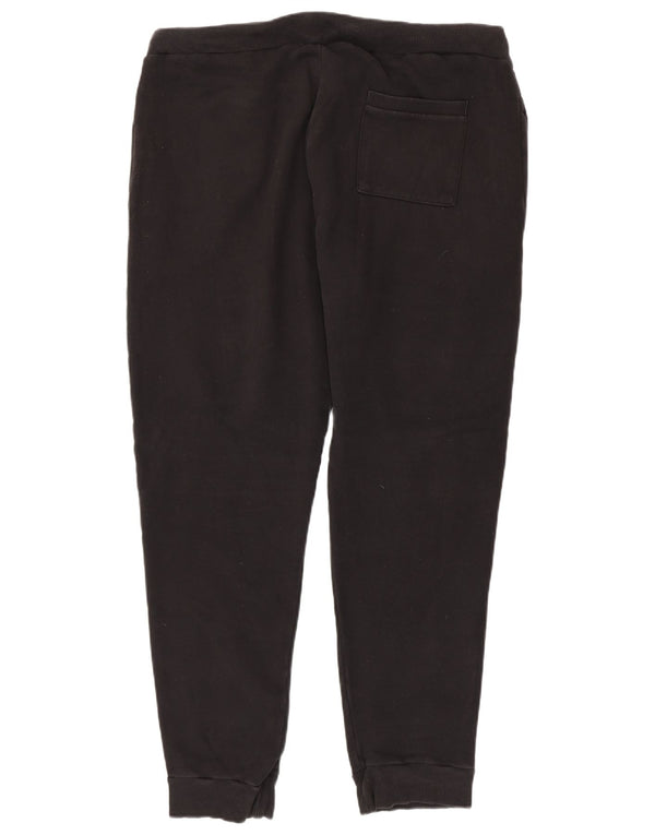 Superdry Mens Graphic Tracksuit Trousers Joggers 2XL Black Cotton