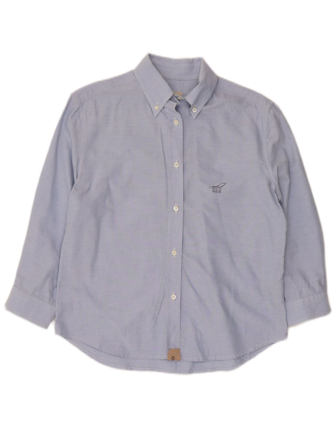 Henry Cottons Womens 3/4 Sleeve Shirt IT 42 Medium Blue Cotton
