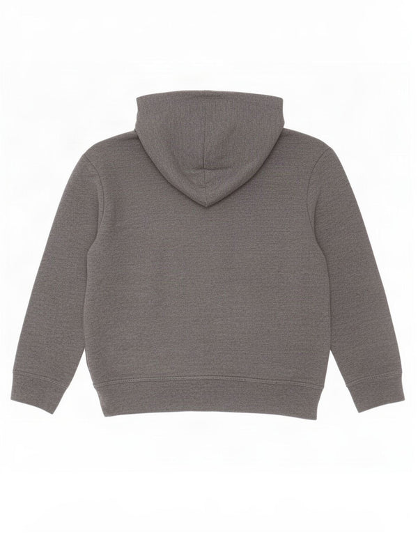 Dkny Boys Graphic Hoodie Jumper 2-3 Years Grey Flecked Cotton