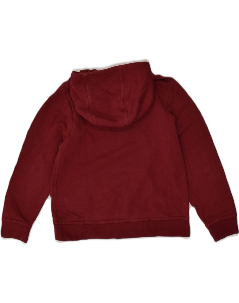 NIKE Boys Hoodie Jumper 10-11 Years Medium Burgundy Cotton | Vintage Nike | Thrift | Second-Hand Nike | Used Clothing | Messina Hembry 