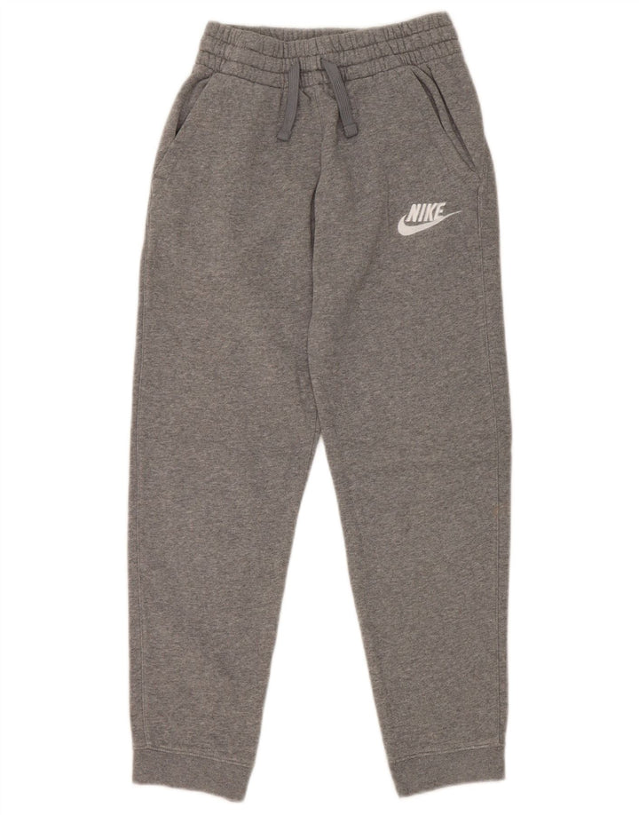 Nike Boys Tracksuit Trousers Joggers 10-11 Years Medium Grey Cotton