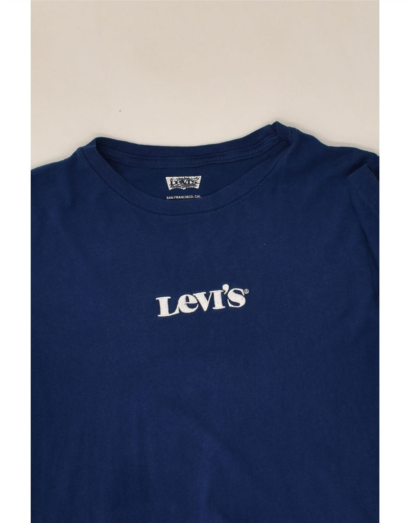 LEVI'S Girls Graphic T-Shirt Top 13-14 Years Navy Blue | Vintage Levi's | Thrift | Second-Hand Levi's | Used Clothing | Messina Hembry 