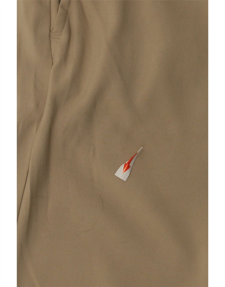 Izod Mens Chino Shorts W34 Large Beige Polyester
