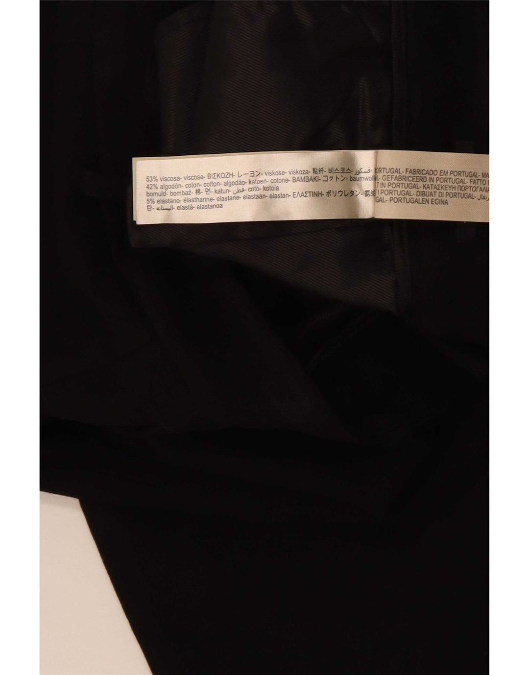 Massimo Dutti Womens Straight Cropped Trousers EU 40 Medium W30 L24 Black