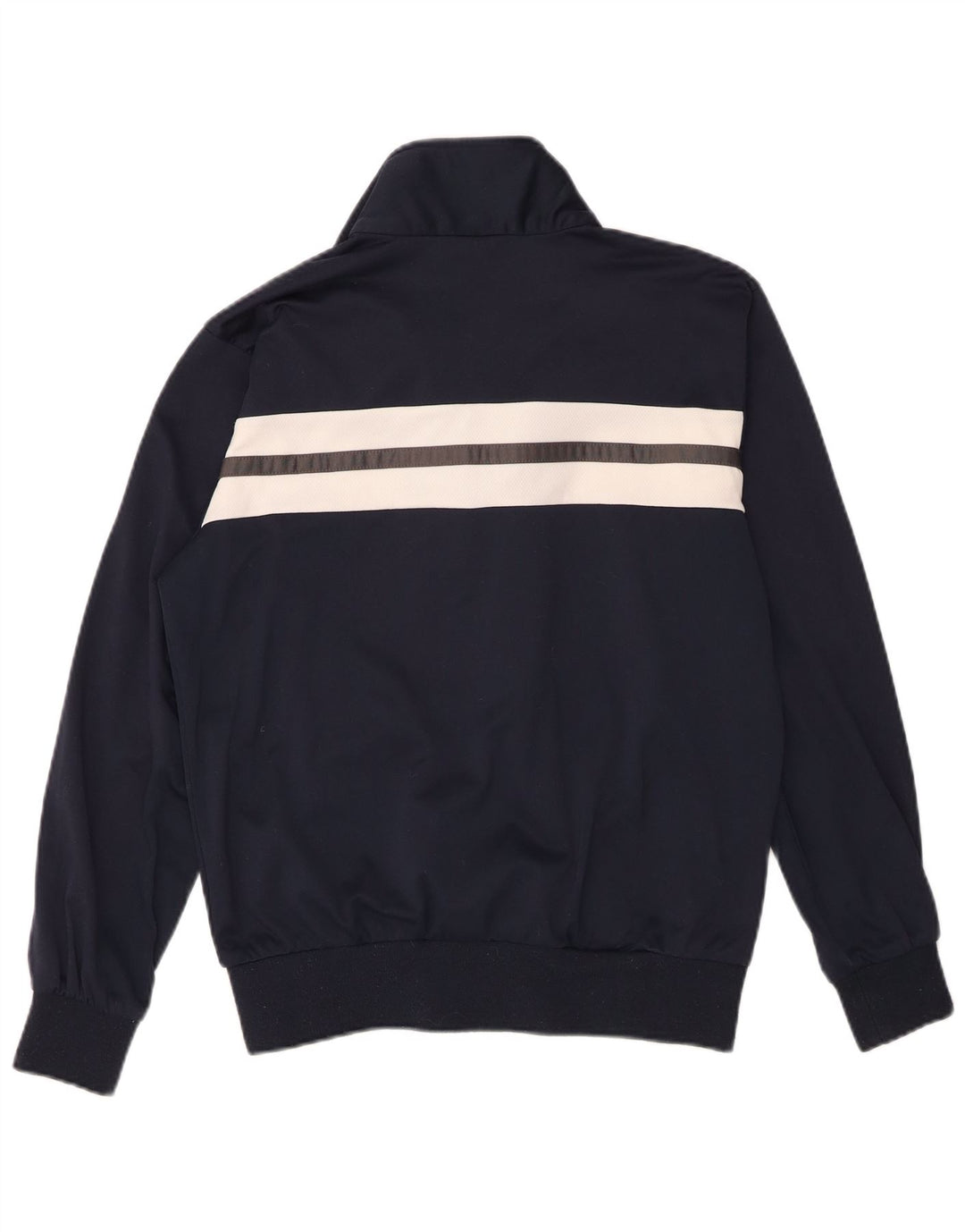 Champion Mens Tracksuit Top Jacket Small Navy Blue Colourblock Polyester