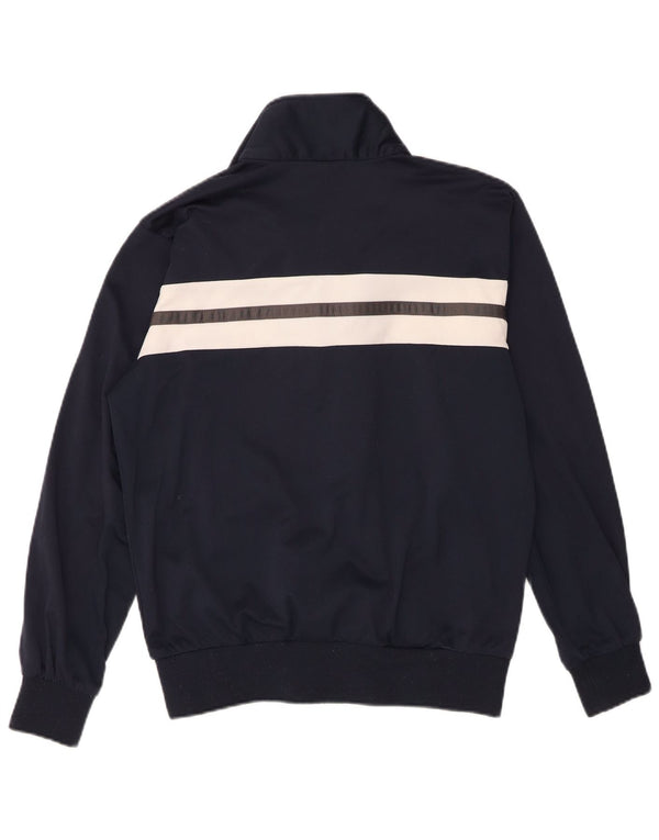 Champion Mens Tracksuit Top Jacket Small Navy Blue Colourblock Polyester