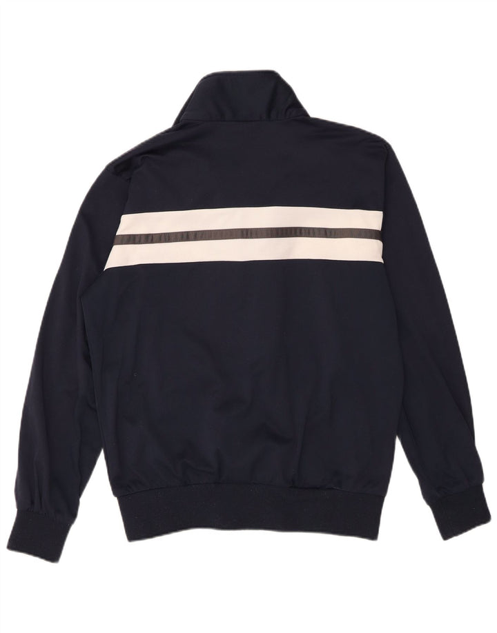 Champion Mens Tracksuit Top Jacket Small Navy Blue Colourblock Polyester