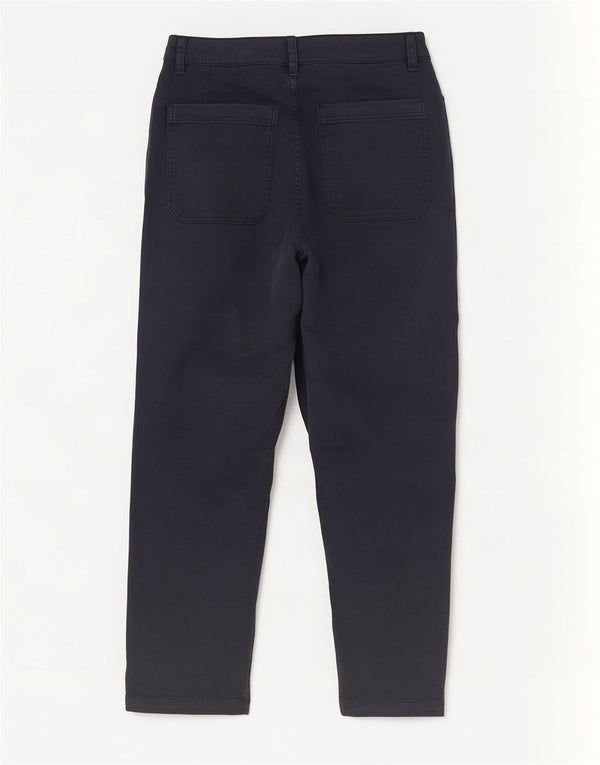 Fat Face Womens Crop Tapered Jeans UK 10 Small W32 L25 Navy Blue Cotton