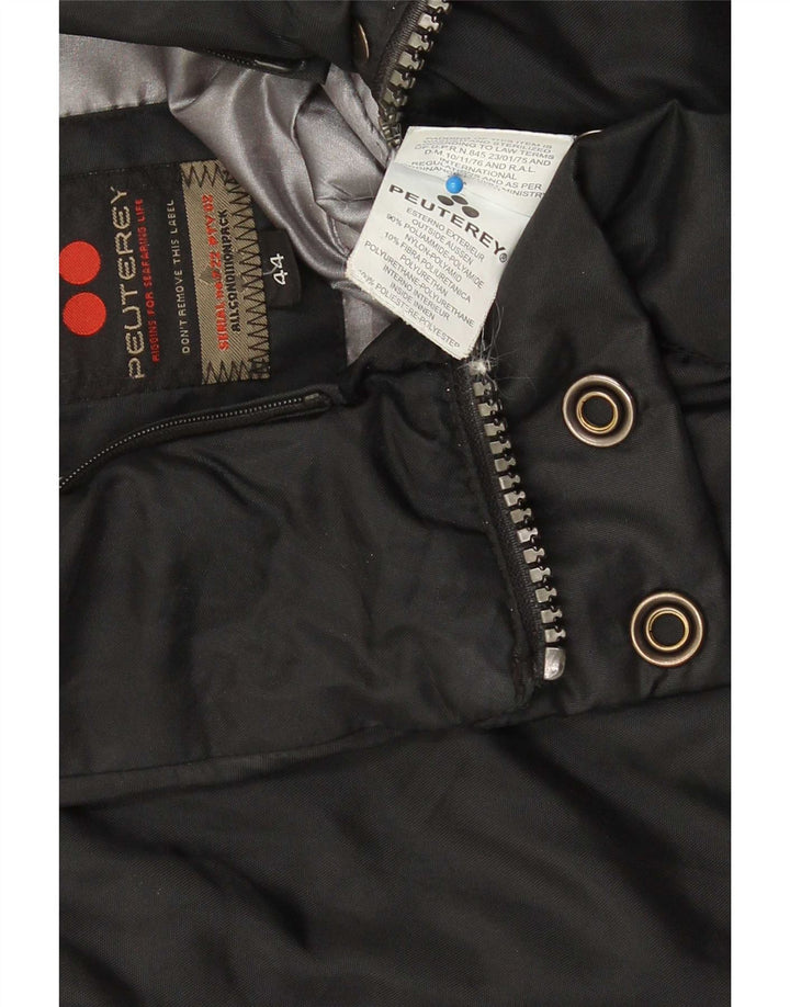 PEUTEREY Womens Bomber Jacket IT 44 Medium Black Polyamide