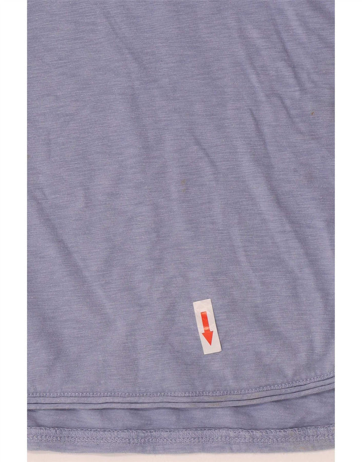 White Stuff Womens Top Long Sleeve UK 12 Medium  Blue Cotton