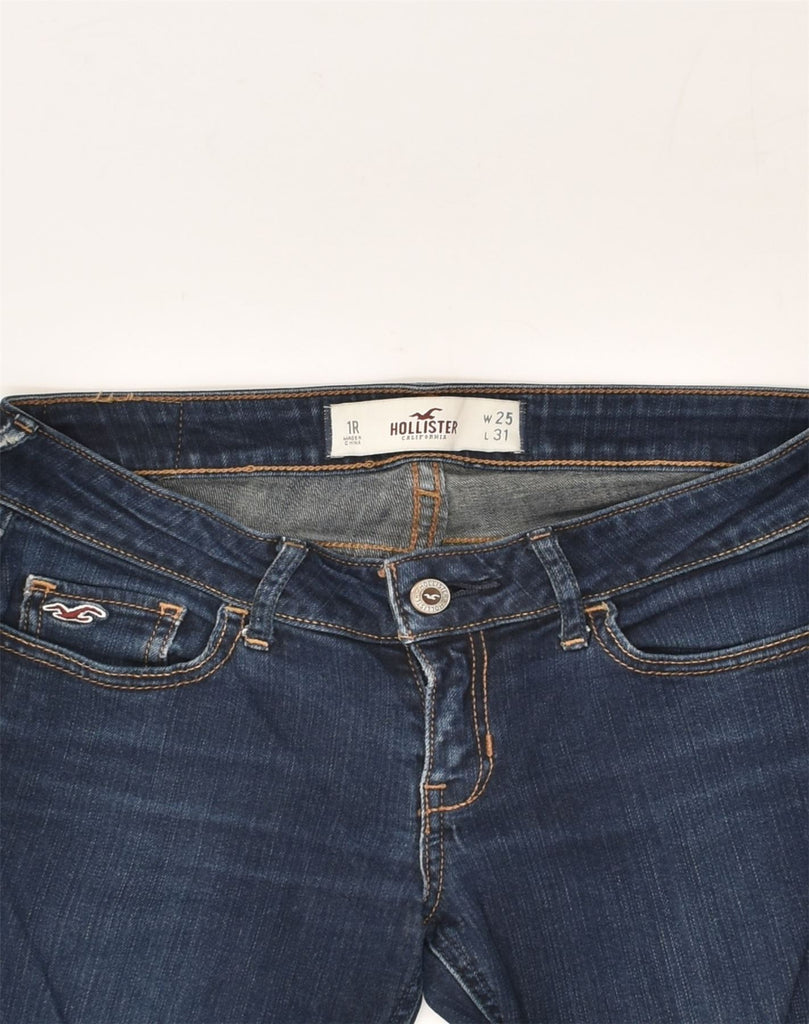 HOLLISTER Womens Low Waist Skinny Jeans W25 L31 Navy Blue Cotton | Vintage Hollister | Thrift | Second-Hand Hollister | Used Clothing | Messina Hembry 