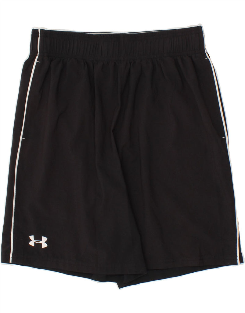 UNDER ARMOUR Mens Sport Shorts Medium Black Polyester | Vintage Under Armour | Thrift | Second-Hand Under Armour | Used Clothing | Messina Hembry 