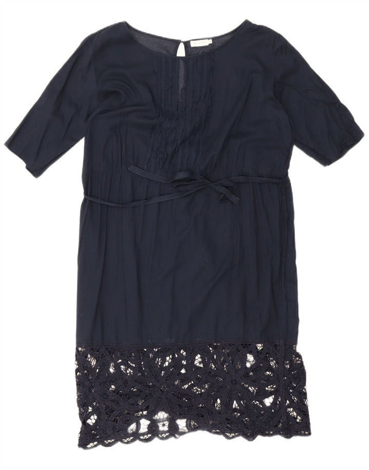 Henry Cottons Womens Shift Dress IT 46 Large Navy Blue