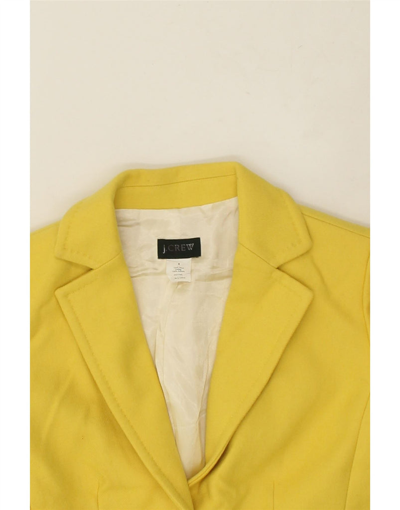 J. CREW Womens 2 Button Blazer Jacket US 8 Medium  Yellow Wool | Vintage J. Crew | Thrift | Second-Hand J. Crew | Used Clothing | Messina Hembry 