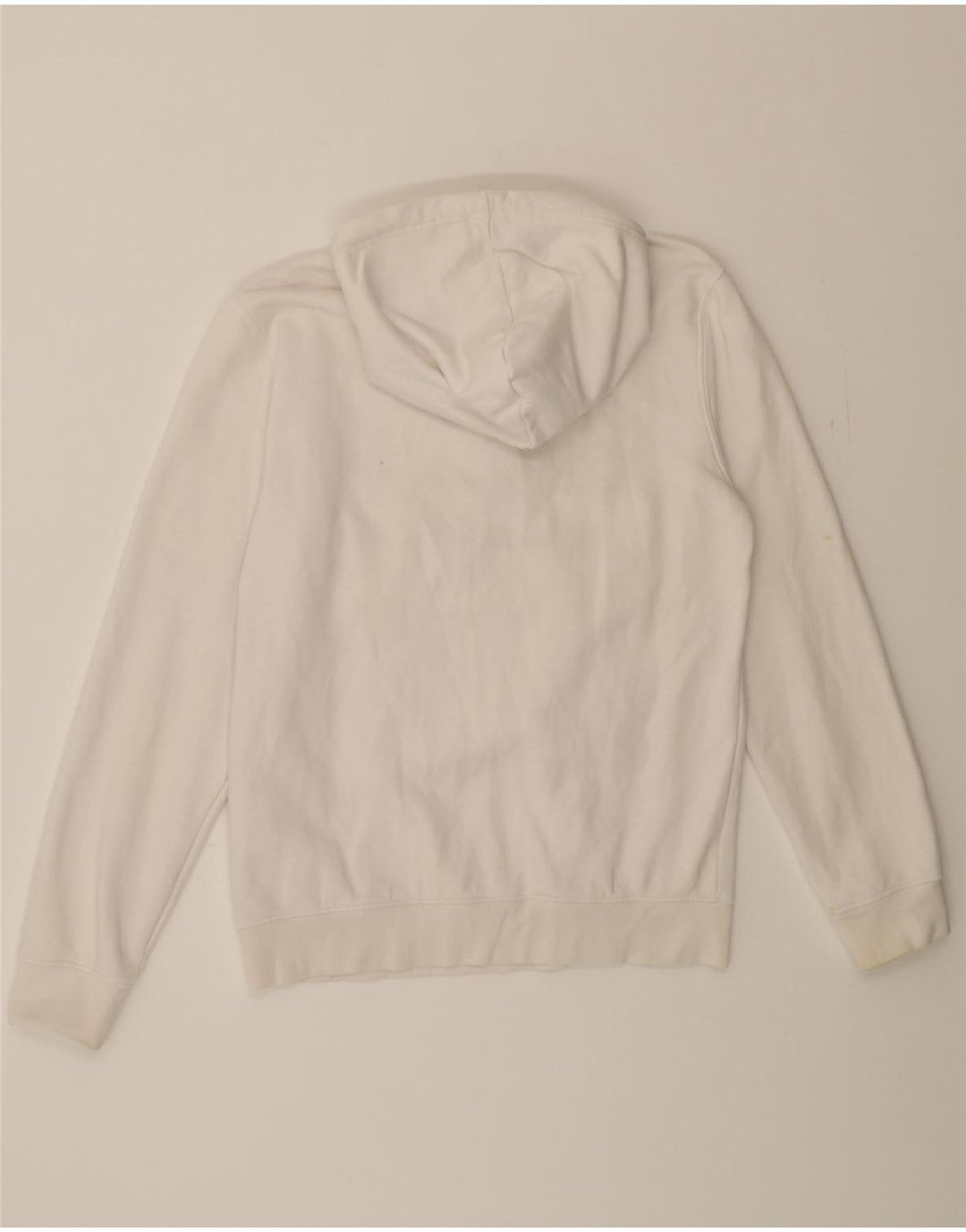 CHAMPION Mens Graphic Zip Neck Hoodie Jumper Small White Cotton Vintage Champion and Second-Hand Champion from Messina Hembry 