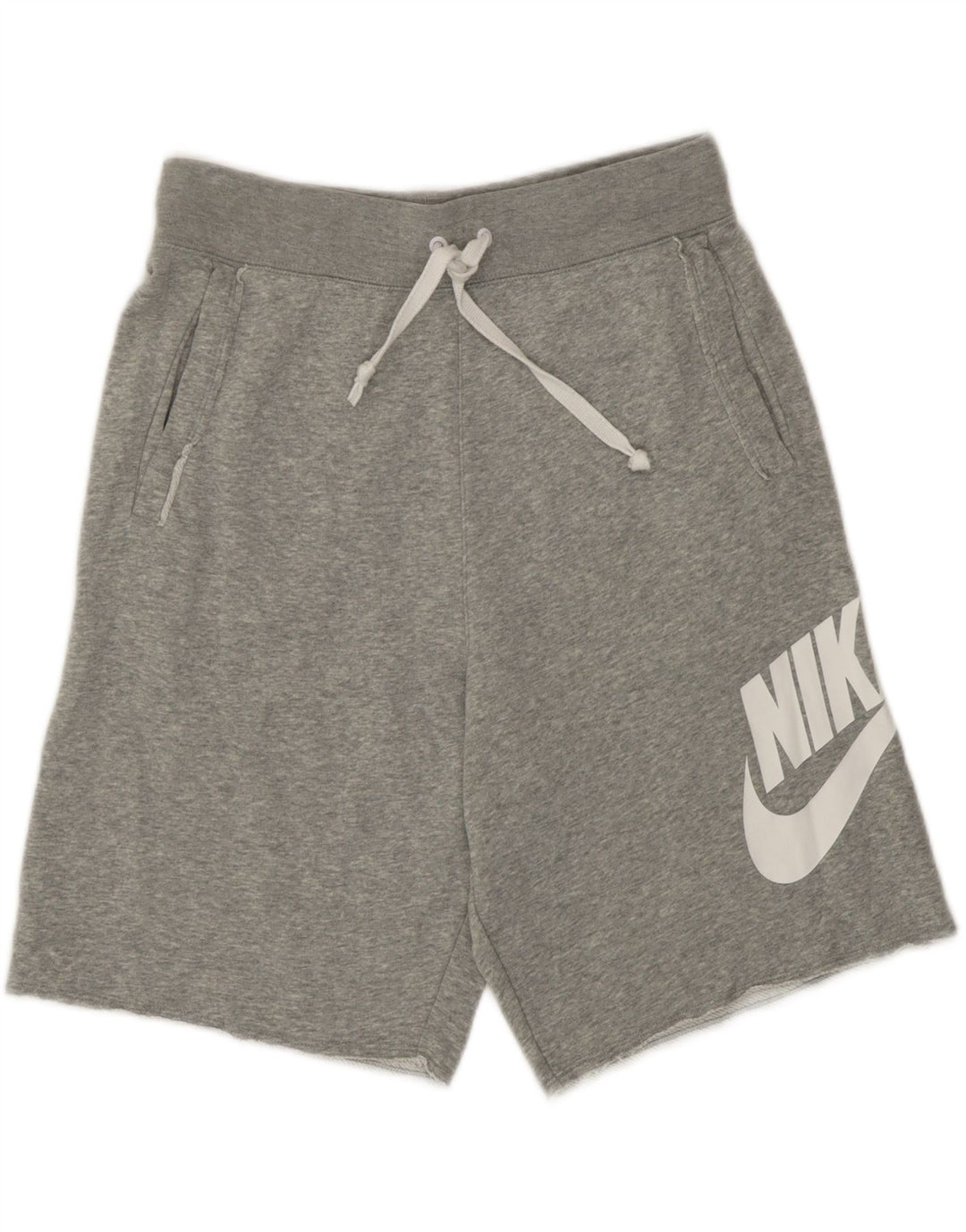 Nike Mens Graphic Sport Shorts Small Grey Cotton