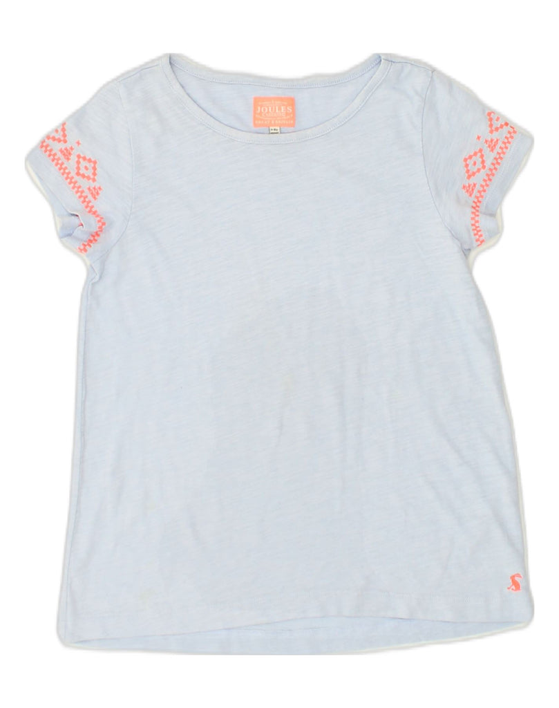 JOULES Girls T-Shirt Top 9-10 Years Blue Cotton | Vintage Joules | Thrift | Second-Hand Joules | Used Clothing | Messina Hembry 