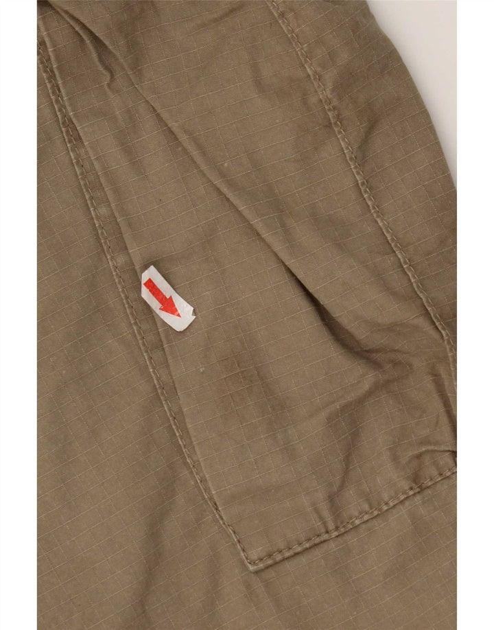 Carhartt Mens Cargo Capri Trousers W36 L20 Beige Cotton