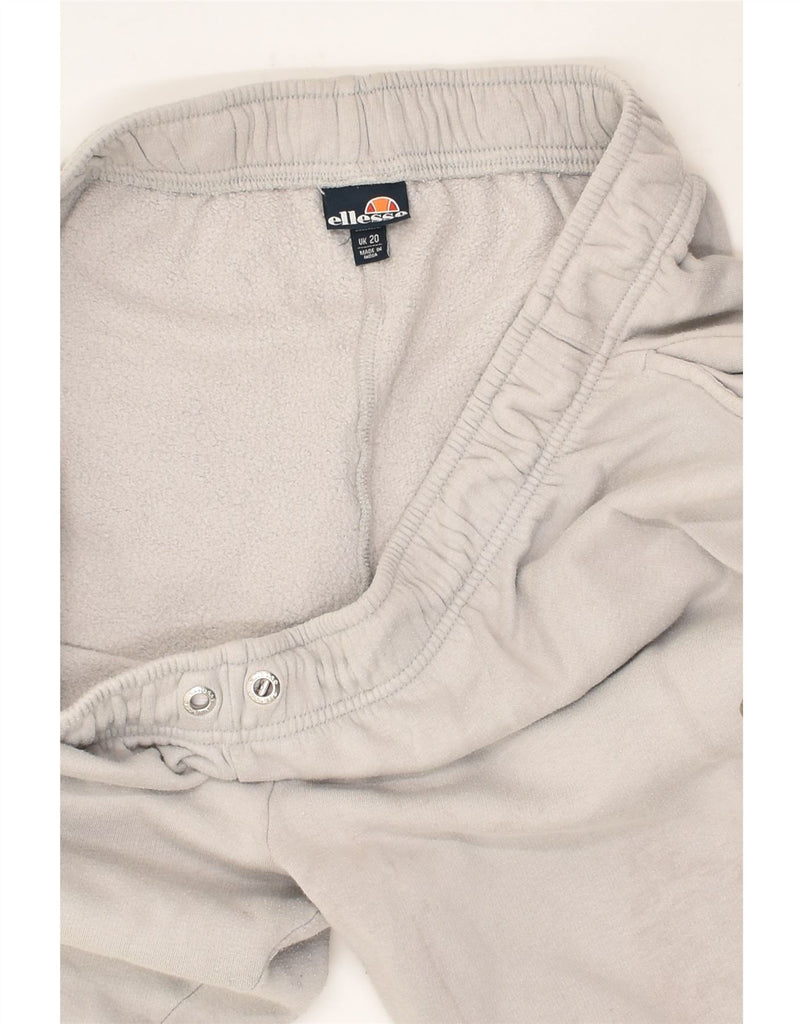 ELLESSE Womens Tracksuit Trousers Joggers UK 20 2XL Grey Cotton | Vintage Ellesse | Thrift | Second-Hand Ellesse | Used Clothing | Messina Hembry 