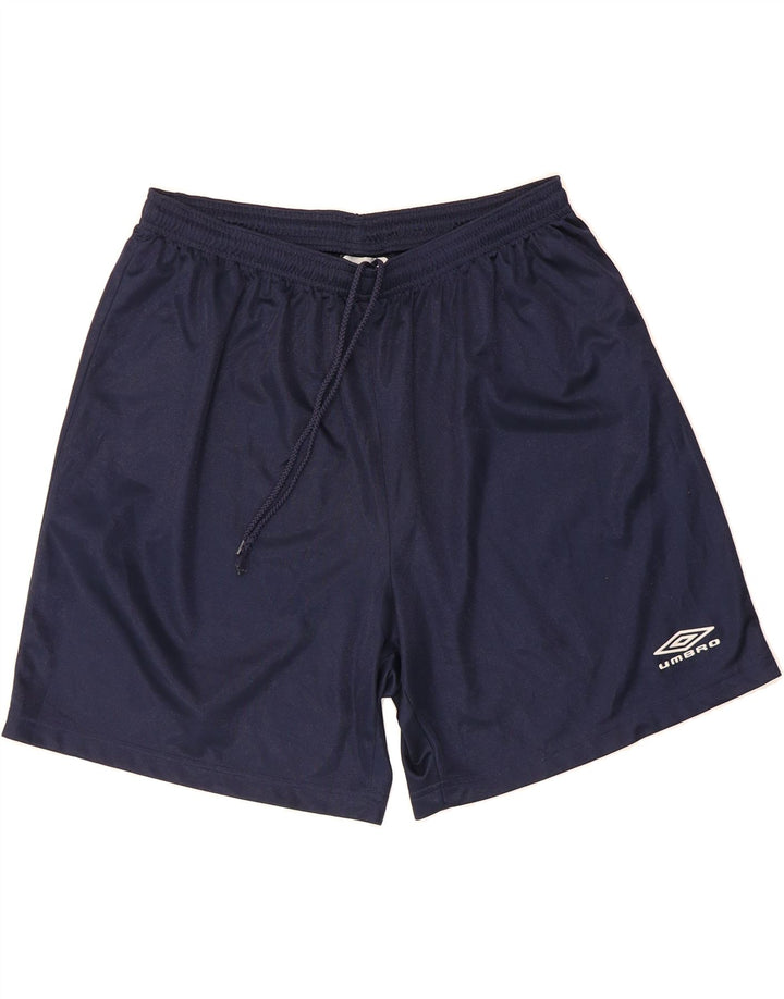 UMBRO Mens Sport Shorts 2XL Navy Blue Polyester Vintage Umbro and Second-Hand Umbro from Messina Hembry 