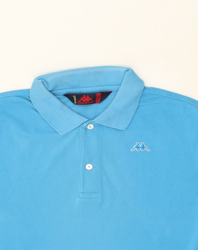 KAPPA Mens Polo Shirt Small Blue | Vintage Kappa | Thrift | Second-Hand Kappa | Used Clothing | Messina Hembry 