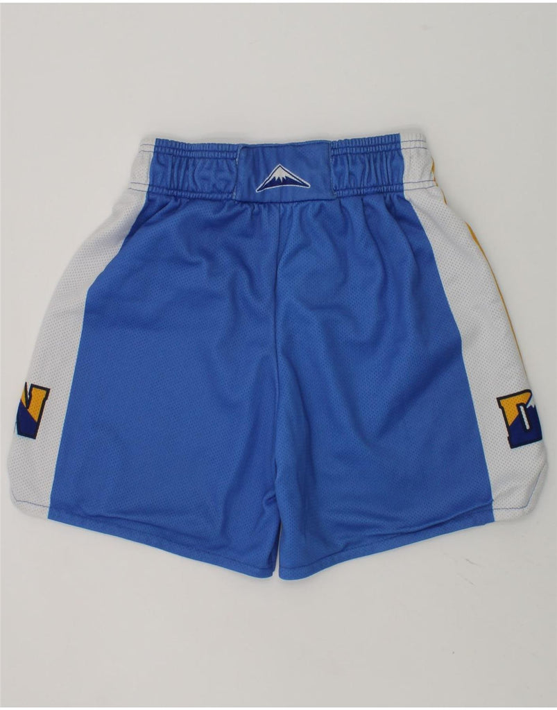 CHAMPION Boys NBA Graphic Sport Shorts 9-10 Years Medium Blue Colourblock | Vintage Champion | Thrift | Second-Hand Champion | Used Clothing | Messina Hembry 