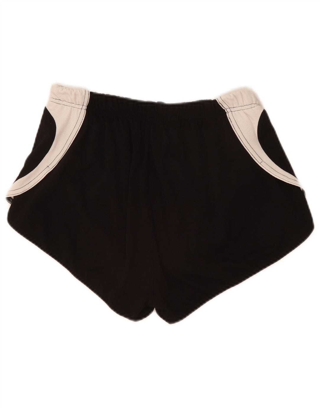 Asics Womens Graphic Sport Shorts UK 12 Medium  Black Colourblock Polyester