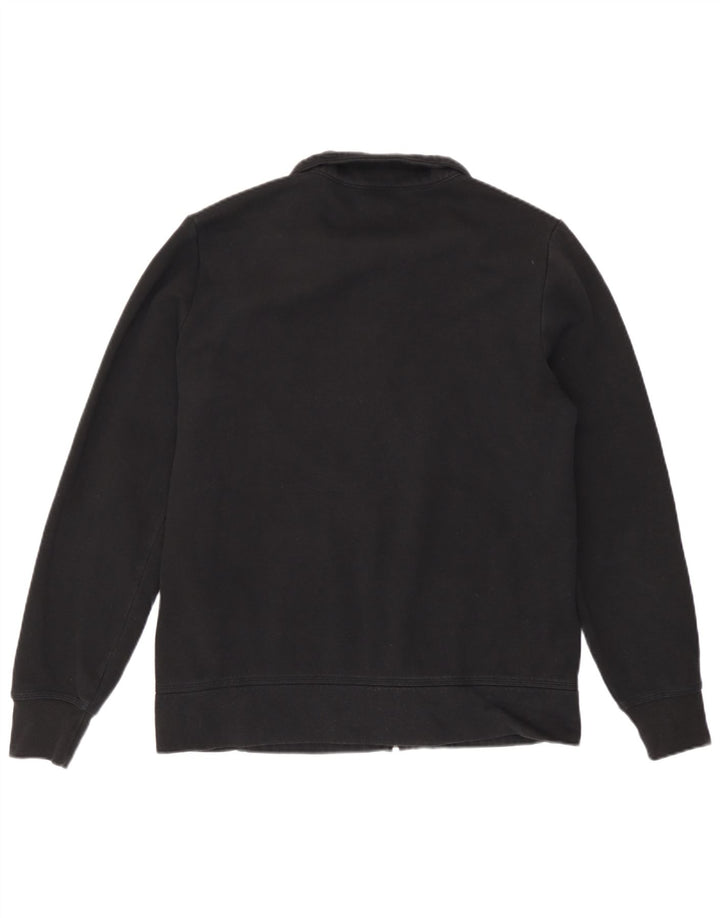 Champion Womens Tracksuit Top Jacket UK 16 Large Black Cotton