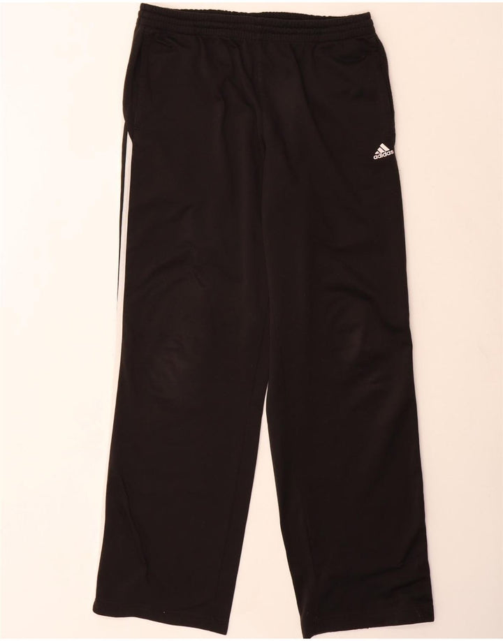 Adidas Mens Tracksuit Trousers Medium  Black Polyester