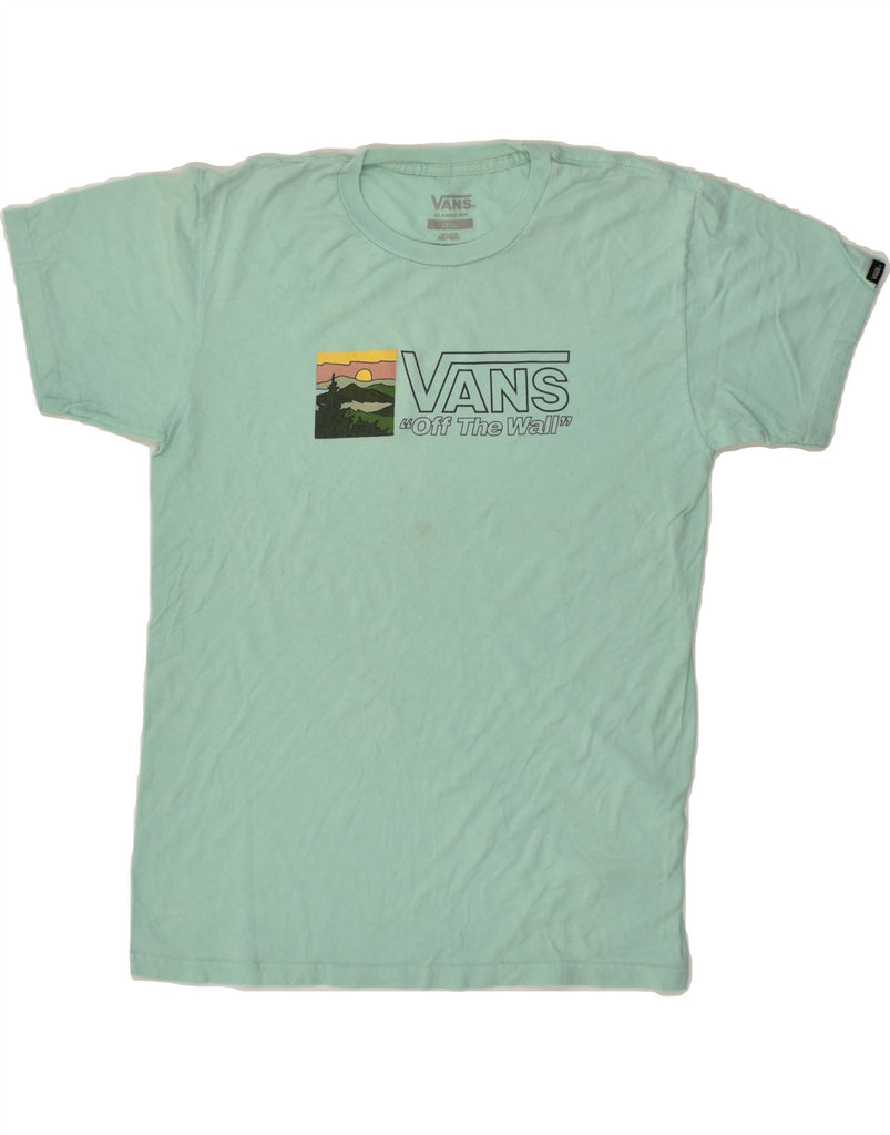 VANS Mens Classic Fit Graphic T-Shirt Top Small Green Cotton | Vintage Vans | Thrift | Second-Hand Vans | Used Clothing | Messina Hembry 