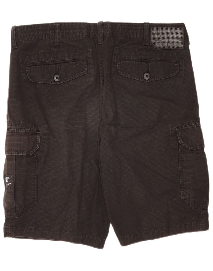 DC Mens Relaxed Fit Cargo Shorts W33 Medium Black Cotton