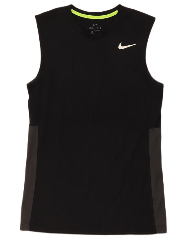Nike Mens Dri Fit Vest Top Small Black Colourblock