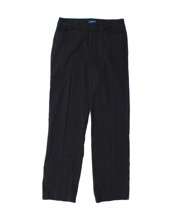 DOCKERS Womens Casual Trousers US 6 Medium W30 L30 Navy Blue Striped Vintage Dockers and Second-Hand Dockers from Messina Hembry 