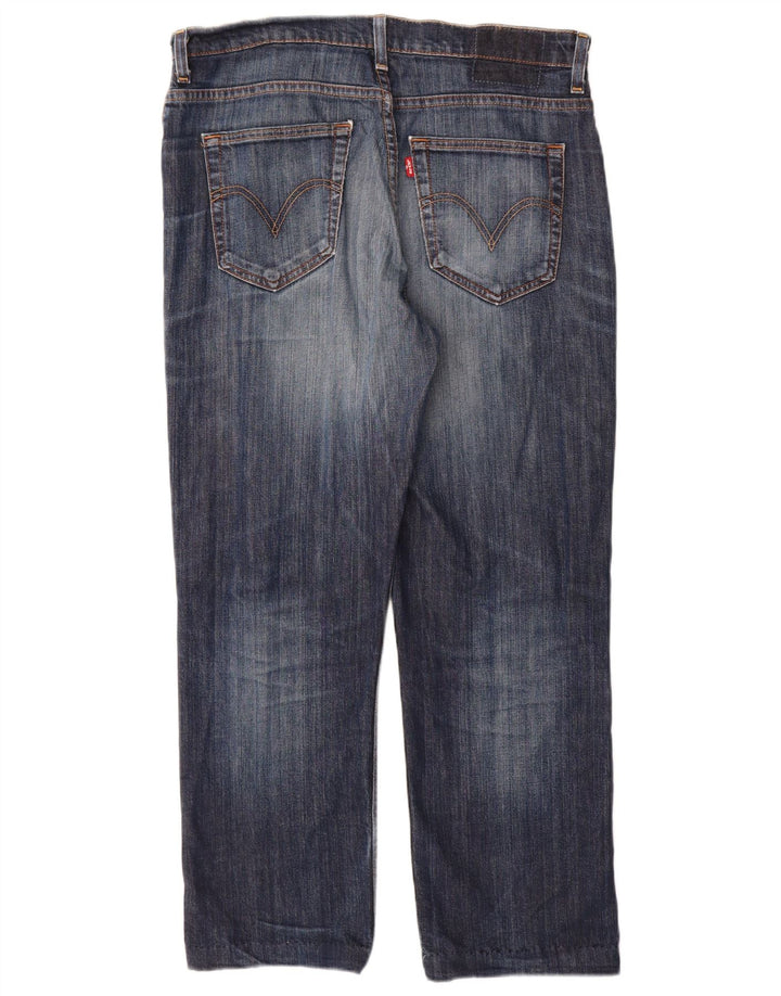 Levi's Mens Straight Jeans W33 L30 Blue Cotton